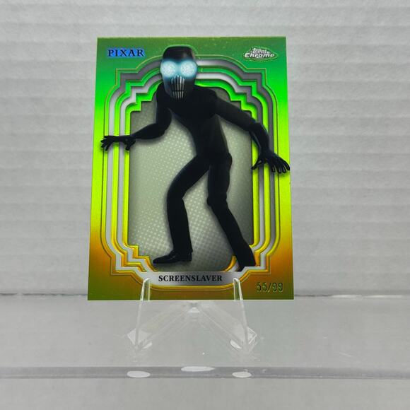 Disney Topps Chrome 2024 Screenslaver Pixar Incredibles /99 Green Refractor - Picture 3 of 6